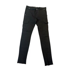 RtA Skinny Cargo Jeans in Black
